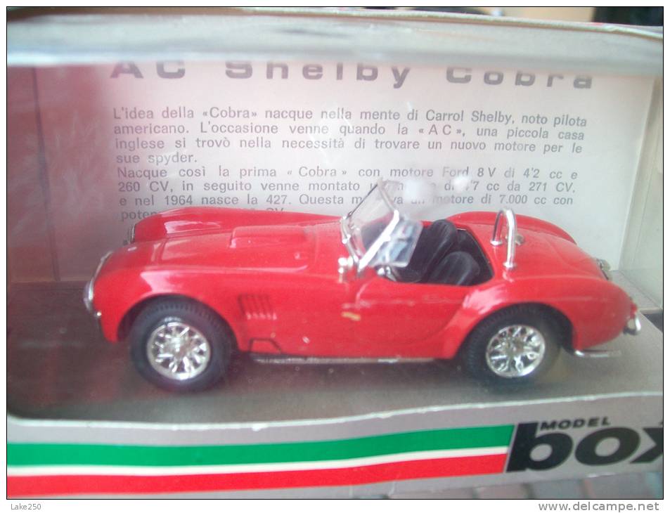 BOX  - 8410  - AC SHELBY COBRA STRADALE RUOTE A RAGGI   Scala 1/43 - Box