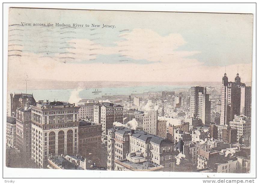 PGL AT282 - USA NEW YORK VIEW ACROSS THE HUDSON TO NEW JERSEY 1908 - Altri & Non Classificati