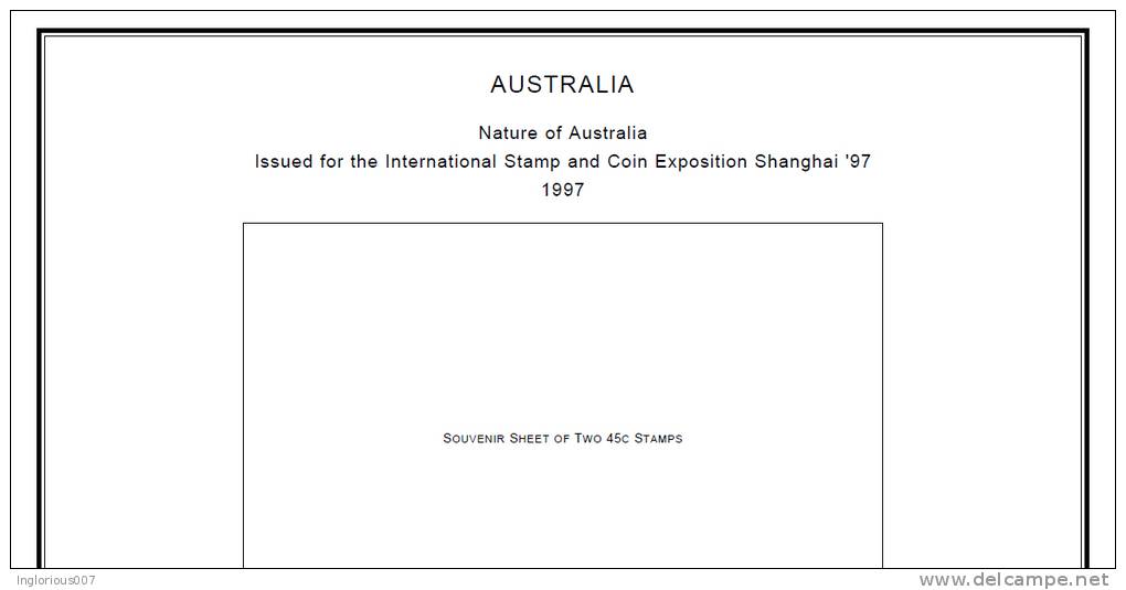 AUSTRALIA STAMP ALBUM PAGES 1913-2011 (689 pages)