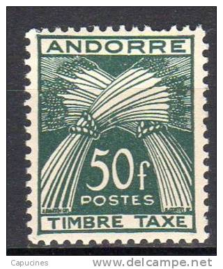 ANDORRE FRANCAIS - 1943-46: Timbre Taxe "Légende TIMBRE TAXE" (N°T40**) - Ungebraucht