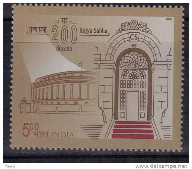 India MNH 2003, Rajya Sabha, Parliament Building, Monument - Neufs