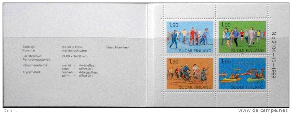 Finland 1989    MiNr .1074-1077  MH 24  MNH (**)   ( Lot Ks 529) - Postzegelboekjes