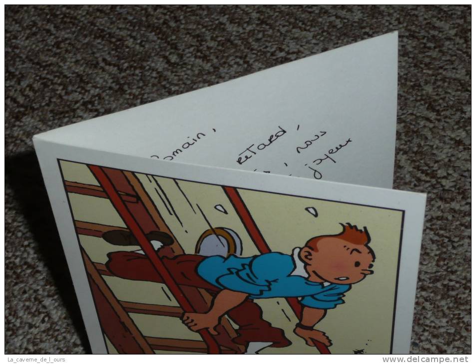 Carte Double Illustrée Par RG Hergé HERGE, Tintin Moulinsart - Hergé