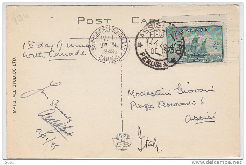 PGL AT302 - CANADA TOPSAIL NEWFOUNDLAND 1948 - Other & Unclassified