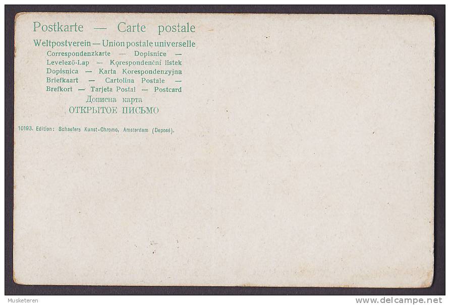 Netherlands PPC Noord-Holland Gesicht Op Zaandam Wind Mill Mühle Moulin Gewoon Simple Backside (2 Scans) - Zaandam