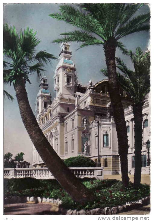 Monaco, Monte Carlo, Le Casino Et Les Terrasses, 1956, Circule Oui 1956 - Les Terrasses