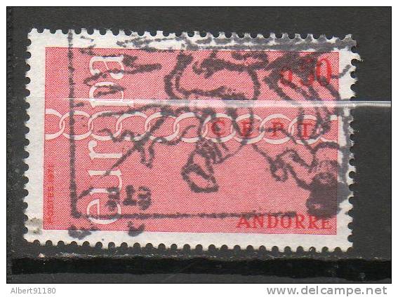 ANDORRE 50c Rouge 1971 N°212 - Usados