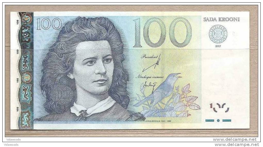 Estonia - Banconota Circolata Da 100 Corone P-88a- 2007 #19 - Estonia