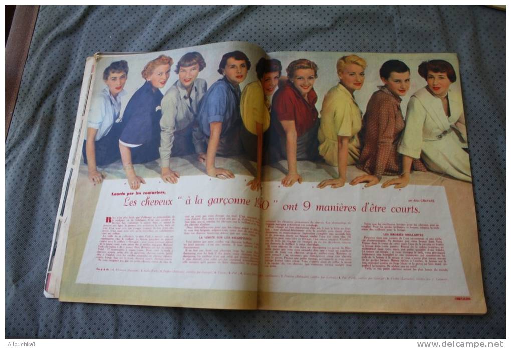 22 août 1949 : ELLE Revue féminine:1939-49 10 ans qui valent 1 siècle mode travaux, couture,patron,artiste cinéma