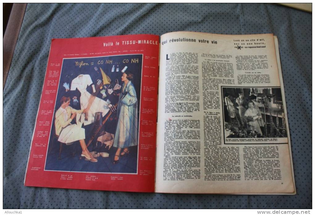 22 août 1949 : ELLE Revue féminine:1939-49 10 ans qui valent 1 siècle mode travaux, couture,patron,artiste cinéma