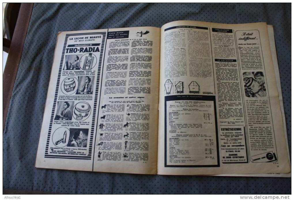 22 août 1949 : ELLE Revue féminine:1939-49 10 ans qui valent 1 siècle mode travaux, couture,patron,artiste cinéma