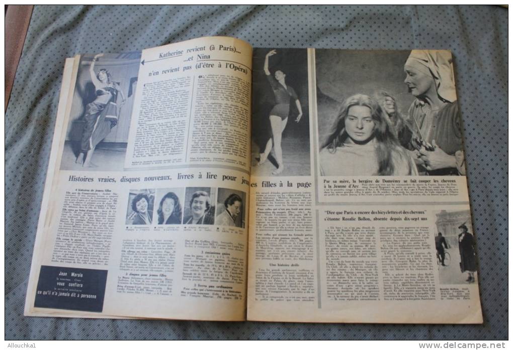 24 Octobre 1949: ELLE Revue Féminine:modèles Science Moderne Mode Travaux, Couture,patron,artiste Cinéma - 1900 - 1949