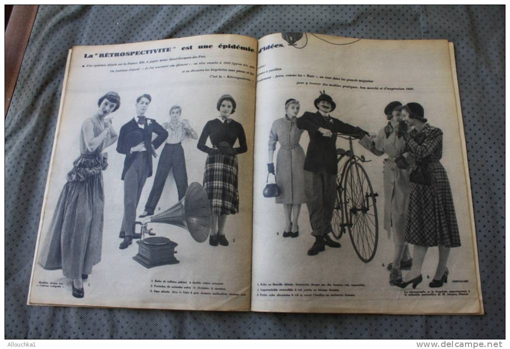 24 octobre 1949: ELLE Revue féminine:modèles science moderne mode travaux, couture,patron,artiste cinéma