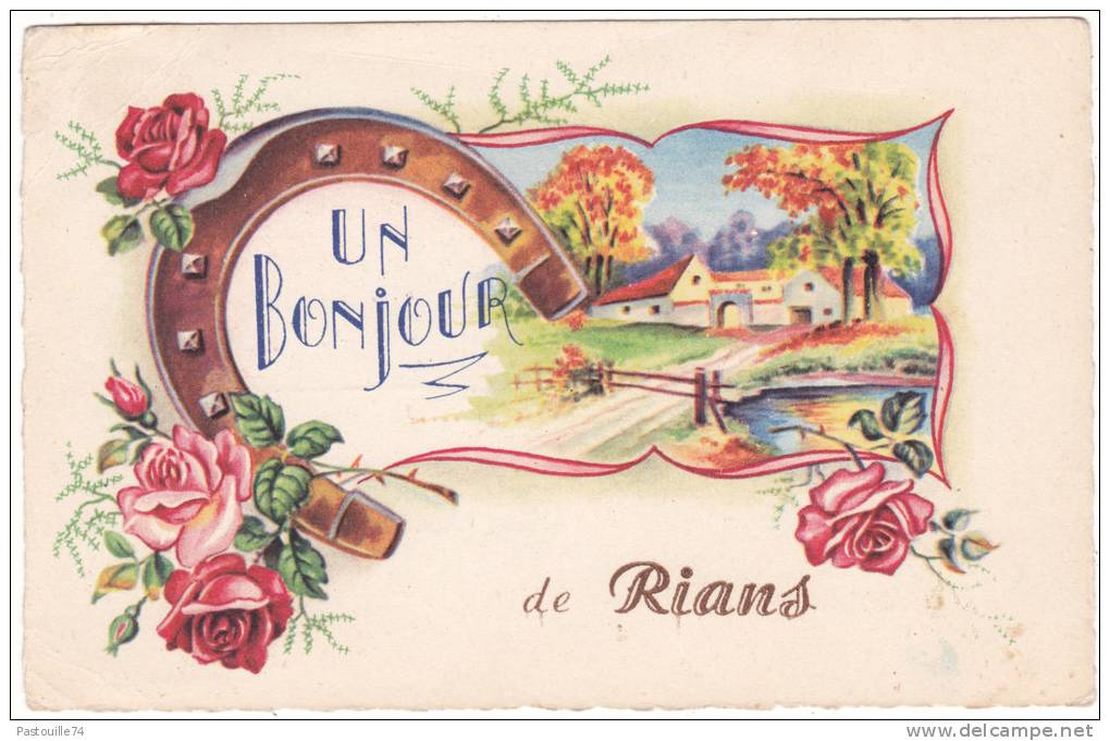 Un  Bonjour  De  Rians - Rians