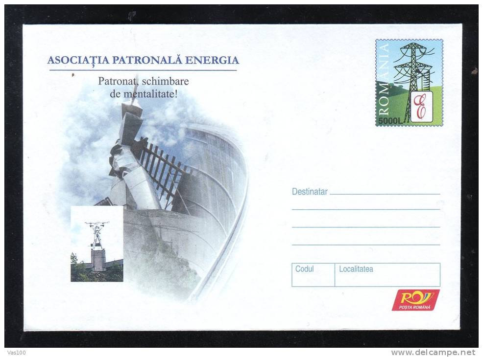 Romania 2005   STATIONERY COVER,WITH AEOLIAN,ENERGIES ,ELECTRICITE. - Elektriciteit