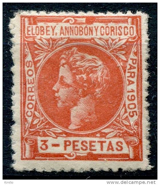 Elobey, Annobon Y Corisco 1905, 3 Pts Ed 31* Nuevo - Elobey, Annobon & Corisco
