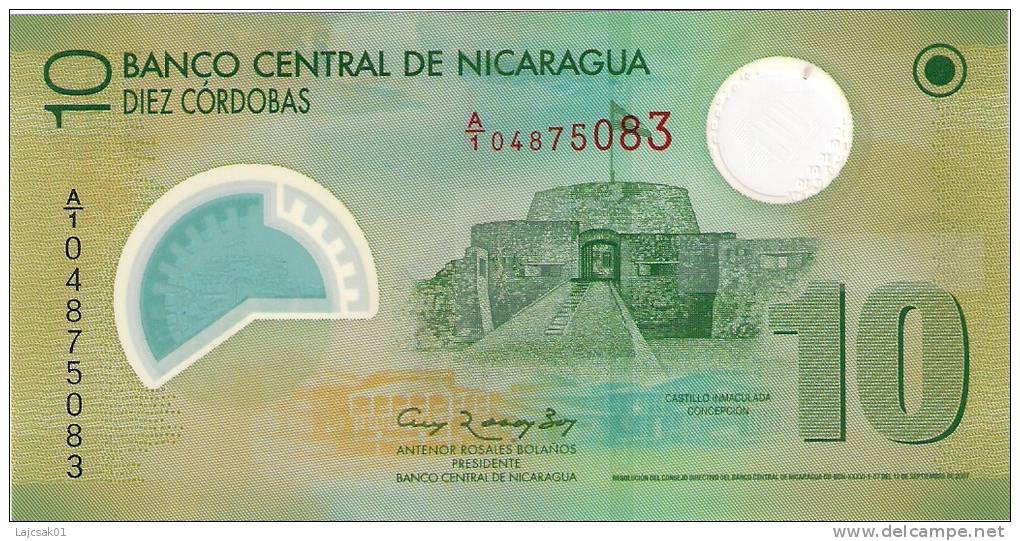 Nicaragua 10 Cordobas 2007. (2009) UNC Polymer - Nicaragua