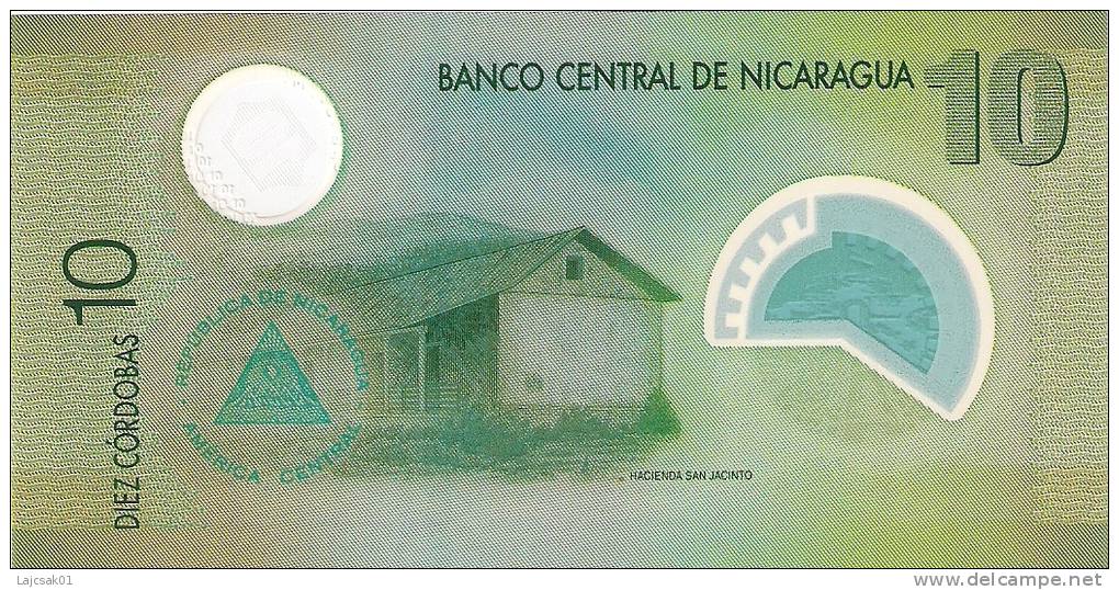 Nicaragua 10 Cordobas 2007. (2009) UNC Polymer - Nicaragua