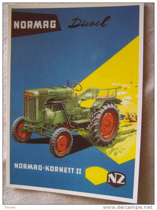 CPM N°38 Matériel Agricole Tracteur NORMAG KORNETT II DIESEL CENTENAIRE éditions - Traktoren