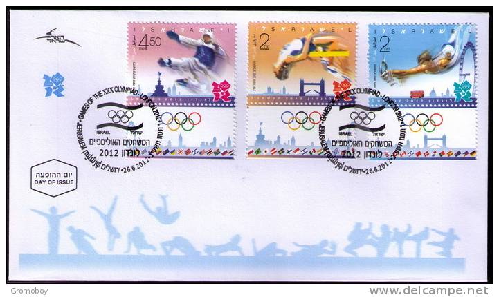 2012 Israel  Olympic Games London FDC - Summer 2012: London