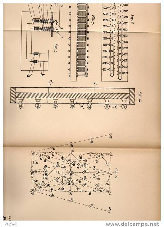 Original Patentschrift - Erzeugung Von Leuchtreklame , 1905 , E. Vacheron In Tours , Reklame !!! - Other & Unclassified