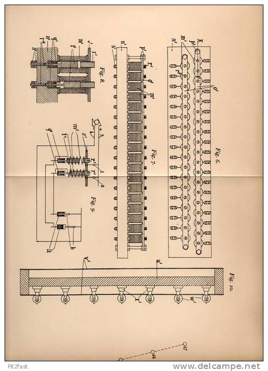 Original Patentschrift - Erzeugung Von Leuchtreklame , 1905 , E. Vacheron In Tours , Reklame !!! - Other & Unclassified