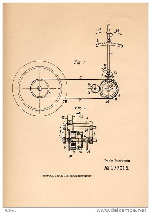 Original Patentschrift - J. Von Mazaraki In Etterbeek , 1905 , Anlasser Für Motorfahrzeuge , Automobile !!! - Motorfietsen