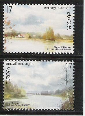 1999 Belgien  Yv  2815-6   Mi. 2867-8** MNH  Europa - 1999