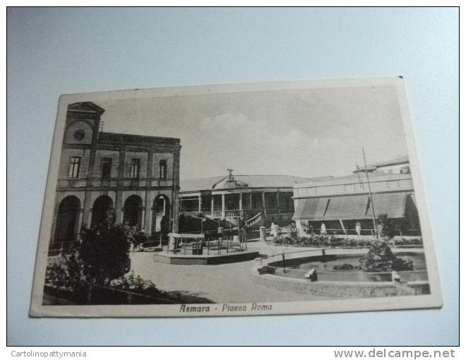 Asmara Piazza Roma Annullo Asmara Concetramento Posta Militare - Eritrea