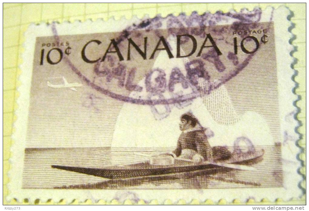 Canada 1953 Eskimo Hunter 10c - Used - Oblitérés