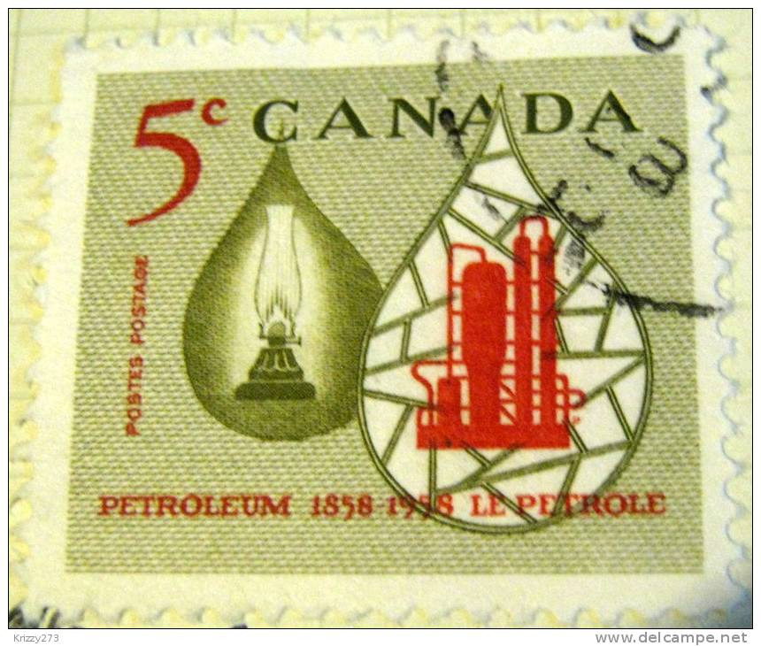 Canada 1958 Centenary Of The Petroleum Industry 5c - Used - Oblitérés