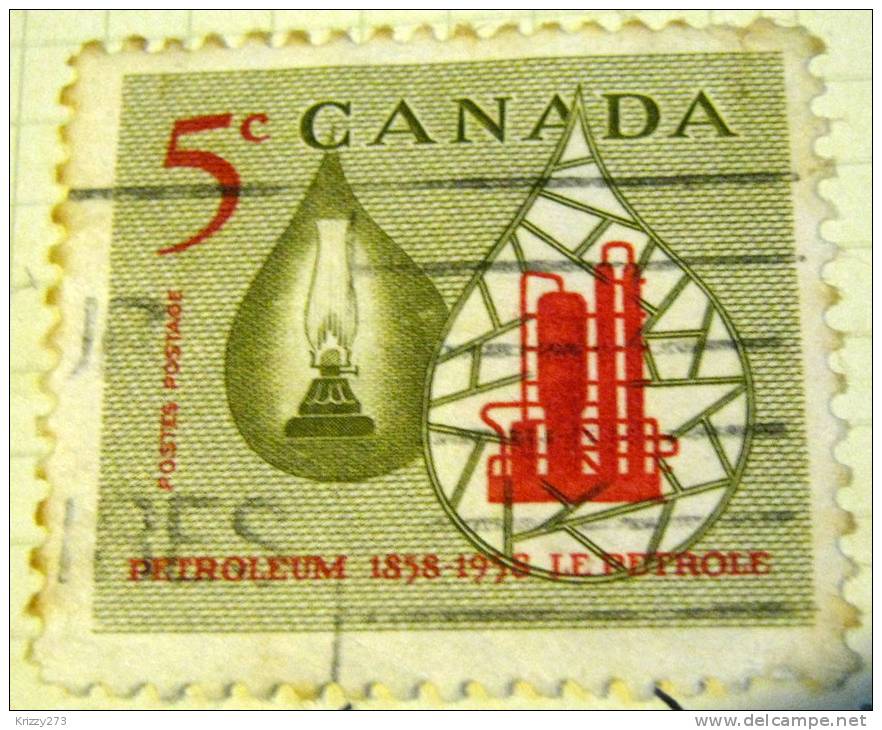 Canada 1958 Centenary Of The Petroleum Industry 5c - Used - Oblitérés