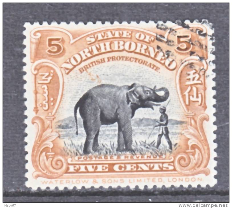 North Borneo  171   Perf 12 1/2   (o)  FAUNA  ELEPHANT - North Borneo (...-1963)