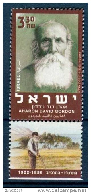 Israel - 2003, Michel/Philex No. : 1760 - MNH - *** - - Nuevos (con Tab)