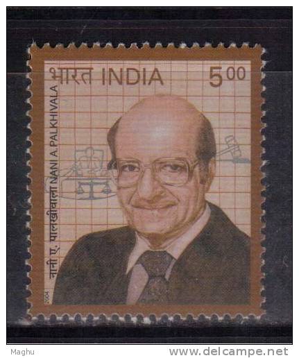 India MNH 2004, Nani Palkhivala, Lawyer, Reformer, Balance Scale, Economist, - Neufs