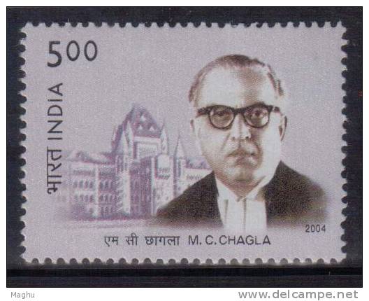 India MNH 2004, Justice Chagla, Judge, Statesman, - Nuevos