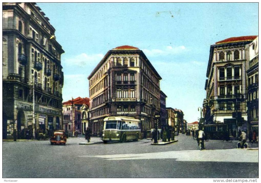 PADOVA. Piazza Garibaldi. FILOBUS. TRAM. Vg. C/fr. Per SPILIMBERGO 1954. - Padova (Padua)