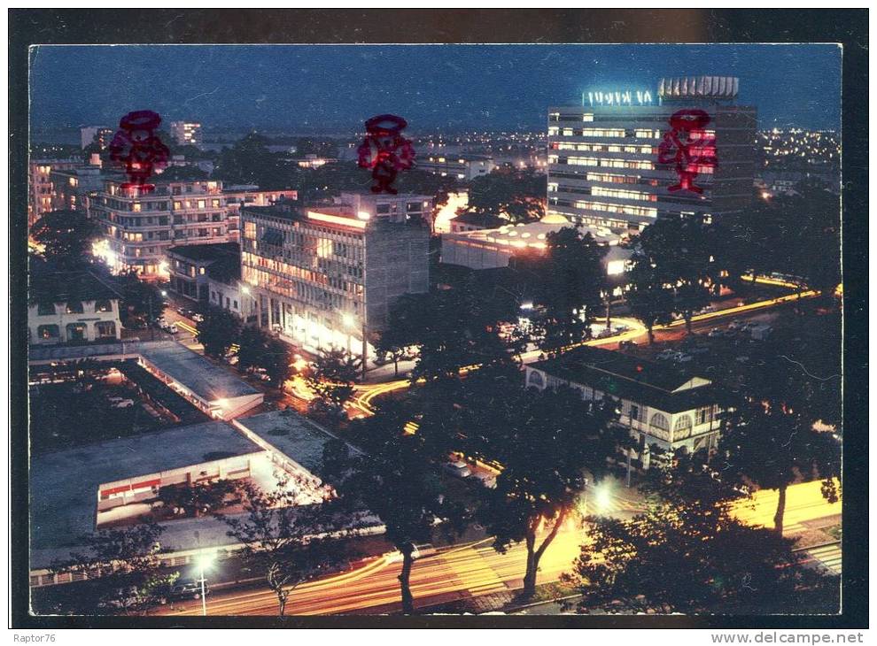 CPM  Côte D'Ivoire ABIDJAN Vue De Nuit - Côte-d'Ivoire