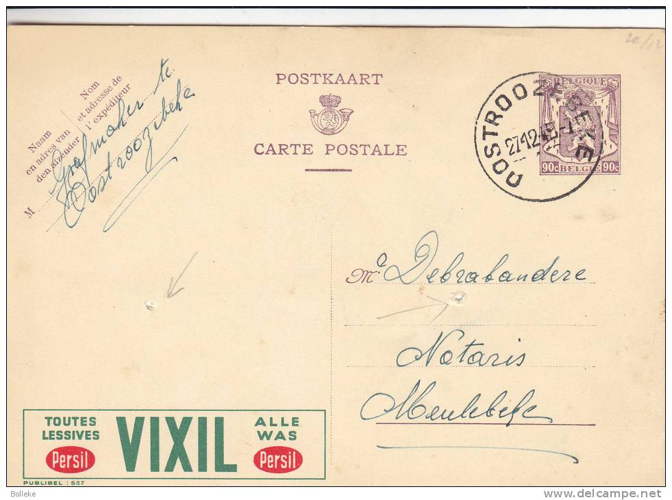 Produits Pour La Lessive  - Belgique - Carte Postale De 1949 - Publibel - Oblitération Oostrozebeke - Autres & Non Classés