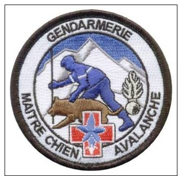 Ecusson Gendarmerie Nationale Maitre Chien Avalanche PGHM - Politie & Rijkswacht