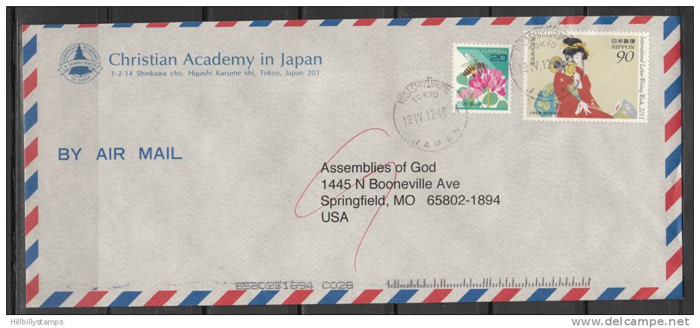 Japan, Nice Missionary Cover To The USA Lot 404 - Briefe