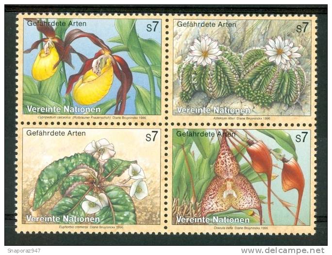 1996 ONU Vienna Flora Fiori Flowers Blumen Fleurs Set MNH** Fiog11 - Ungebraucht