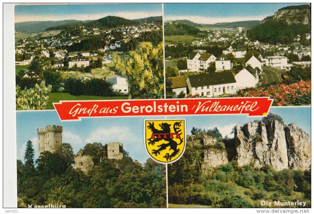 5530 GEROLSTEIN, Mehrbildkarte & Stadtwappen - Gerolstein