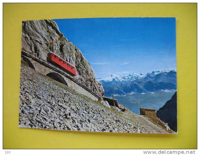 Steilste Zahnradbahn Der Welt MT.PILATUS 2132 M 7000 Feet - Opere D'Arte