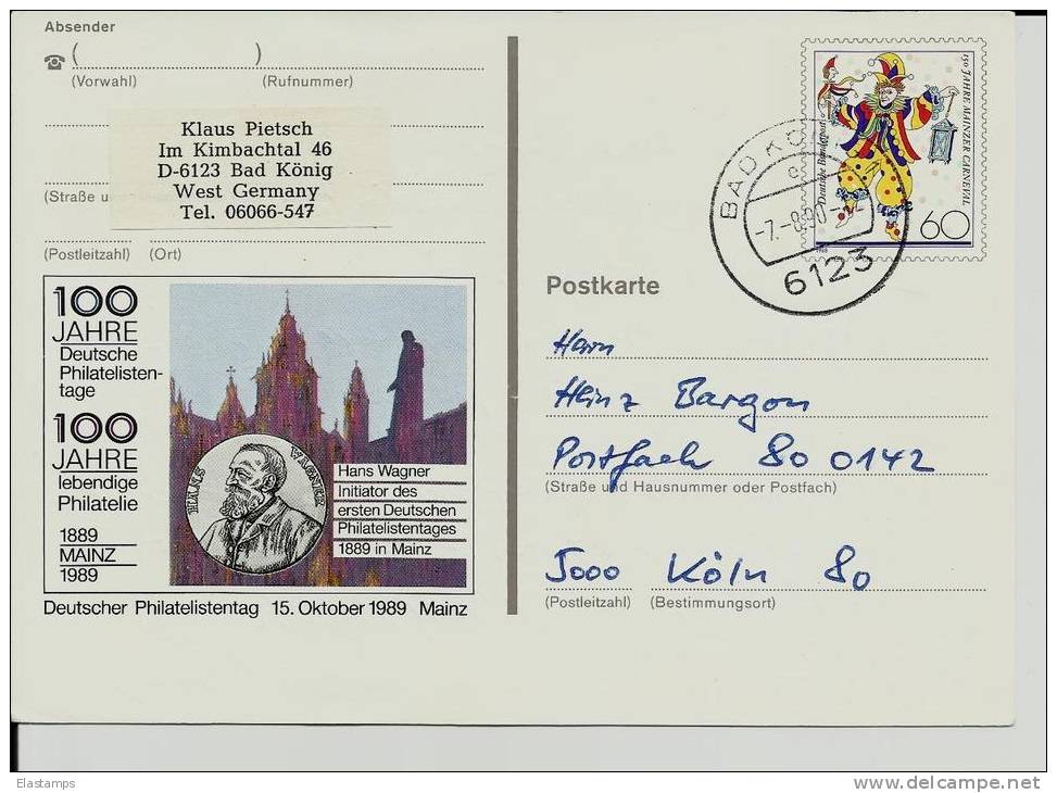 =DE GS 1990 - Geïllustreerde Postkaarten - Gebruikt