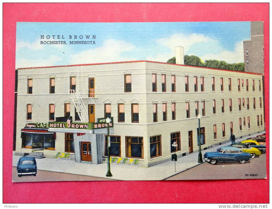 Minnesota > Rochester --  Hotel Brown  -Linen---  Ref  607 - Rochester