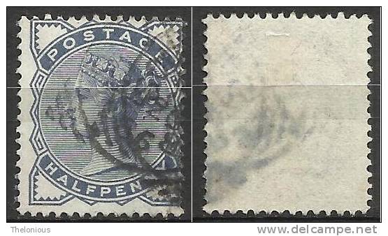 # Gran Bretagna - Queen Victoria - 1883 N. SG 187 Slate-blue - Used/usato - Usados