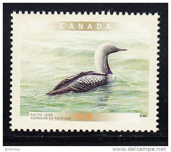 Canada MNH Scott #1841 46c Pacific Loon - Birds Of Canada - Unused Stamps