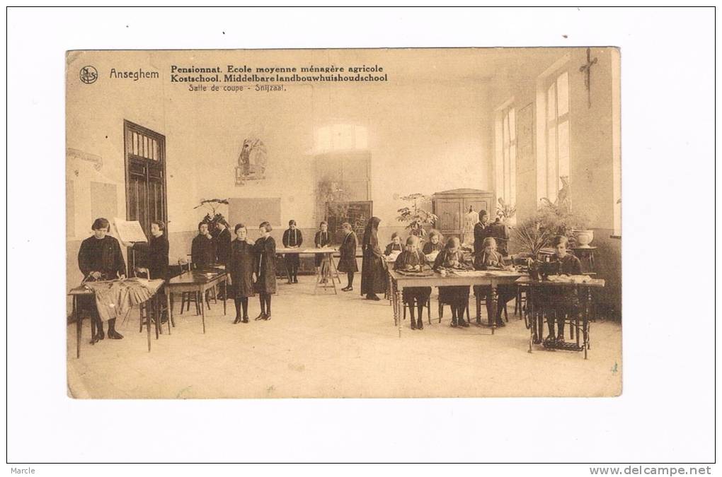 Anseghem Snijzaal - Sale De Coupe  Kostschool Landbouwhuishoudschool - Pensionnat Anzegem1928 - Anzegem