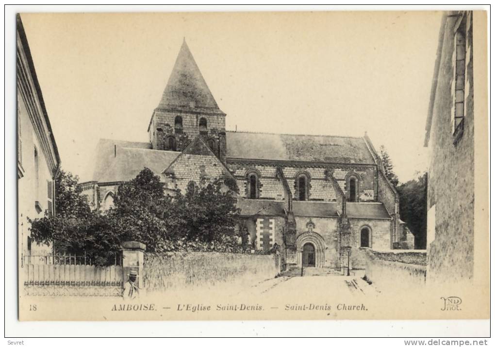 **  AMBOISE  - L'Eglise Saint-Denis. - Amboise